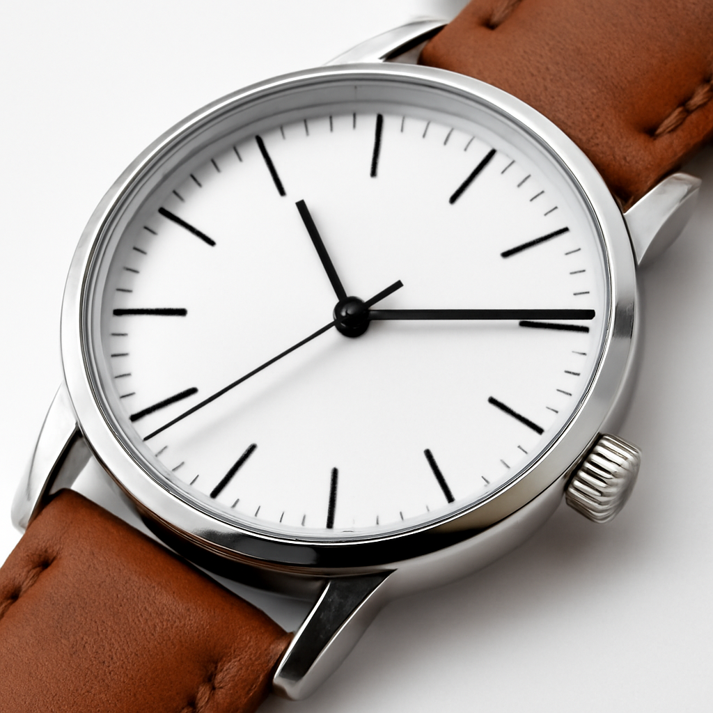 Analog Leather Strap Watch alternate view