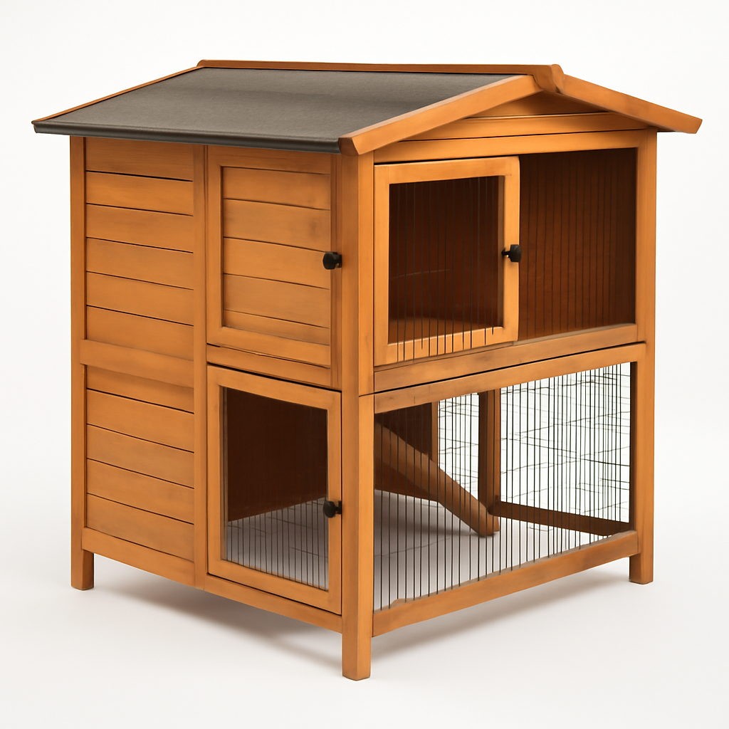 Large Wooden Rabbit Hutch