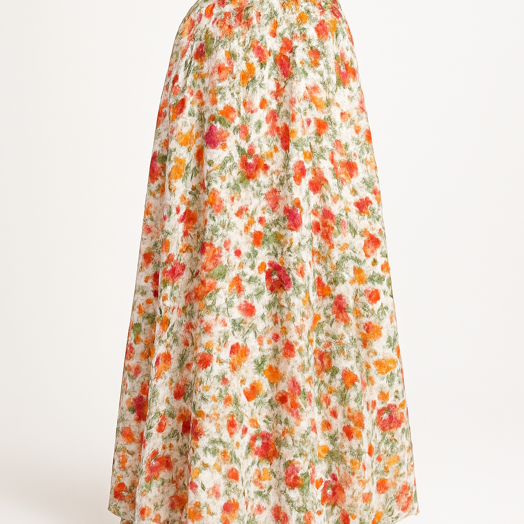 Floral Printed Maxi Skirt