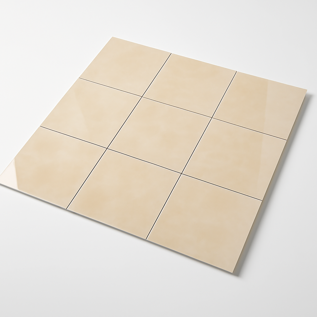 Glossy Beige Ceramic Floor Tiles