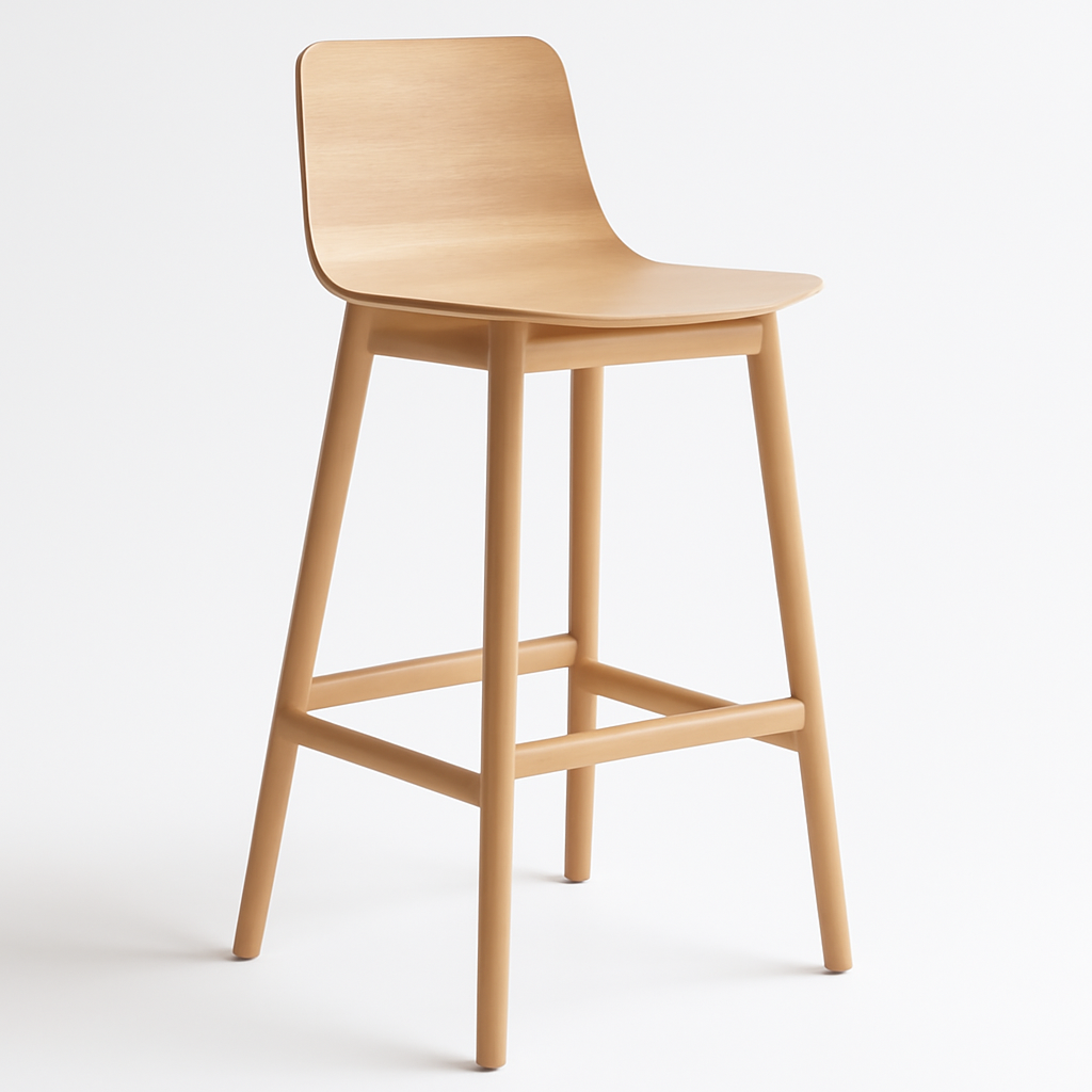 Modern Wooden Bar Stool