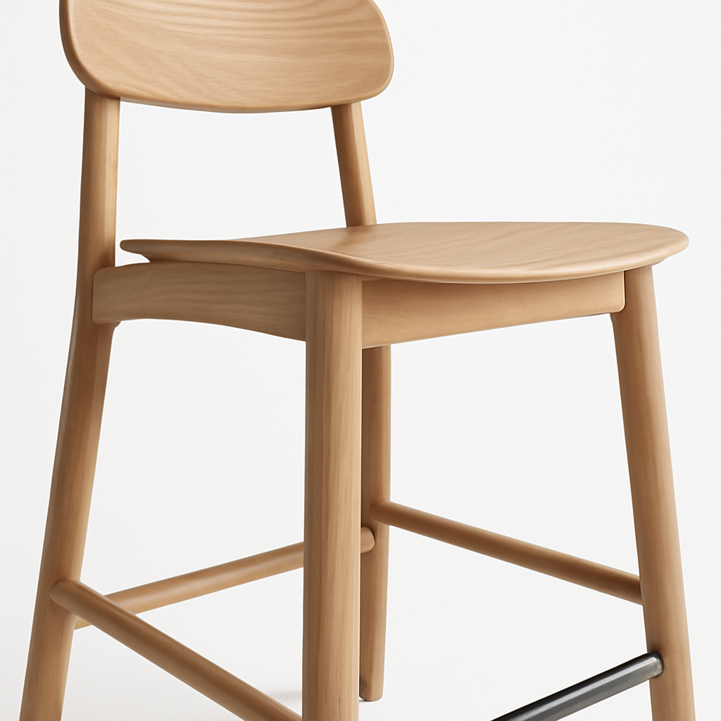 Modern Wooden Bar Stool alternate view