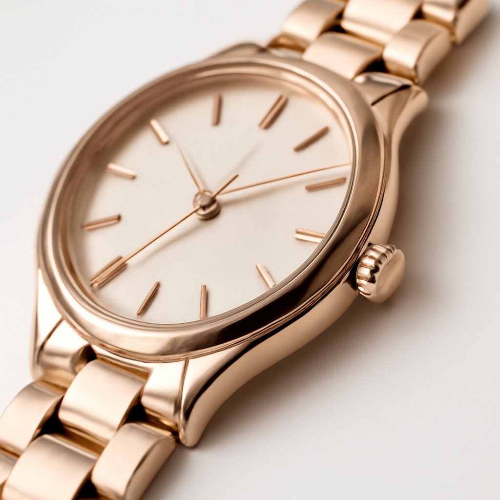 Elegant Rose Gold Ladies Watch alternate view