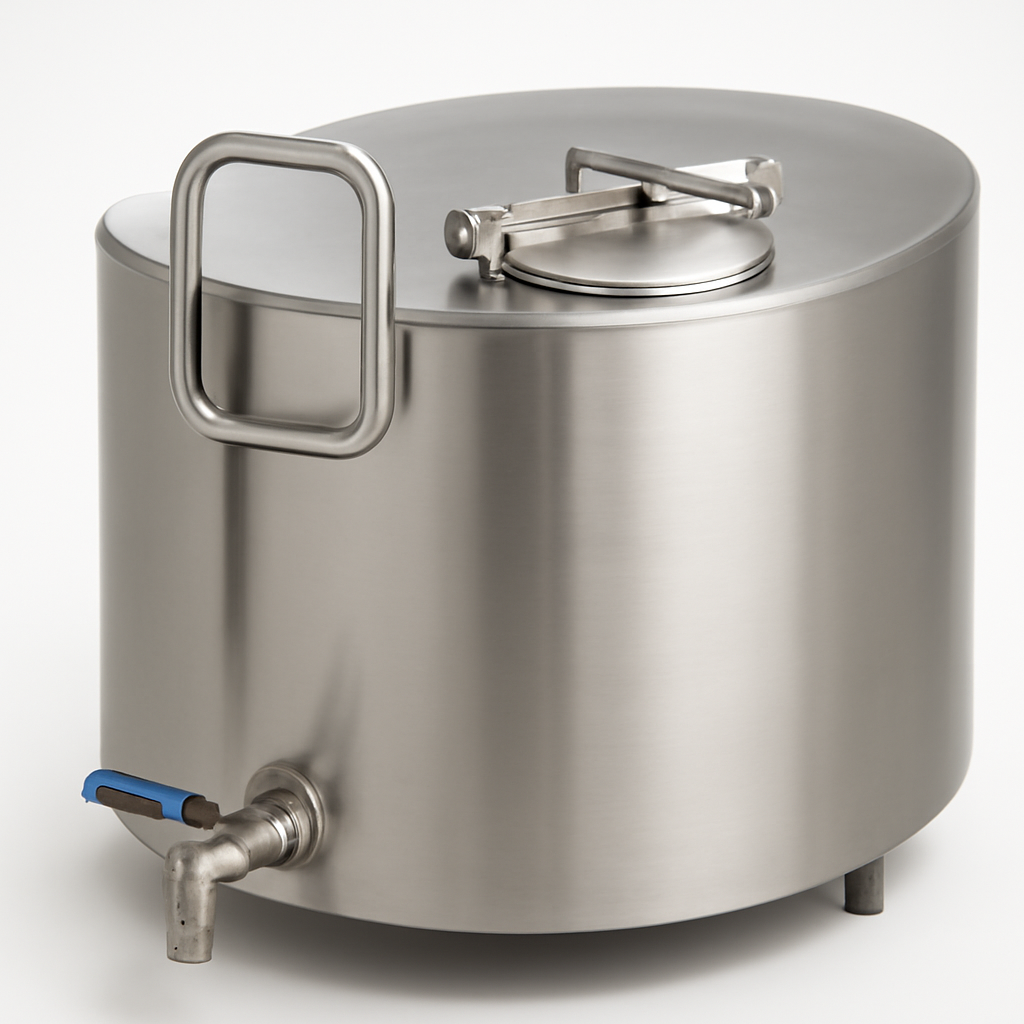 Stainless Steel Milk Storage Vat 1000L alternate view