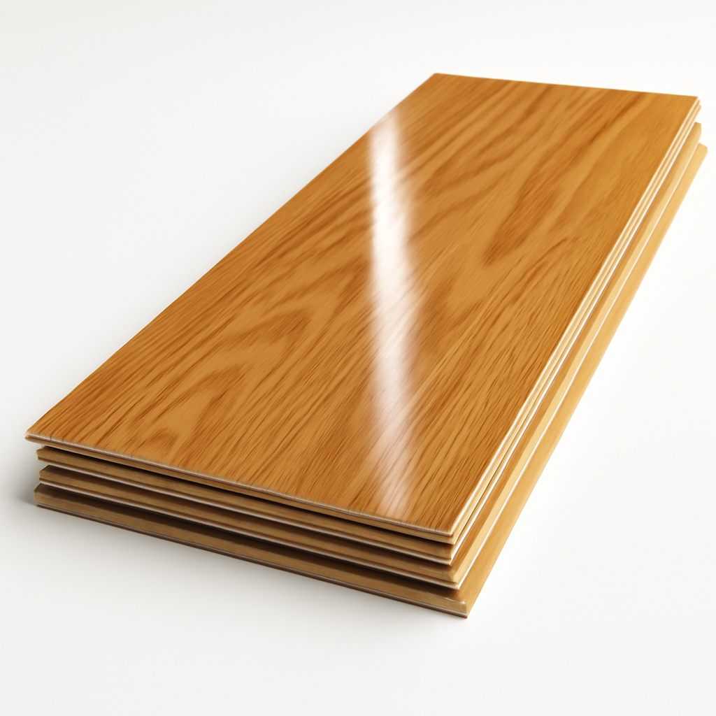 High-Gloss Oak Laminate Flooring