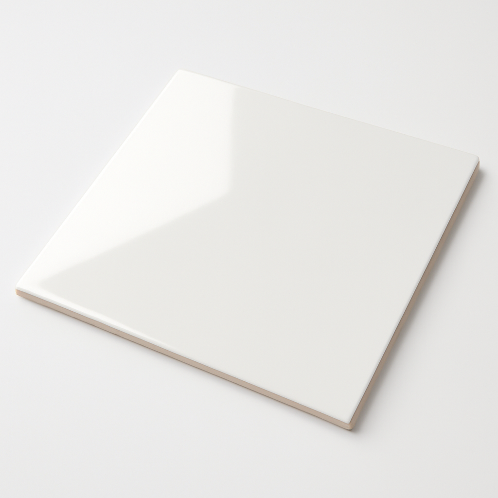 Glossy White Porcelain Floor Tile