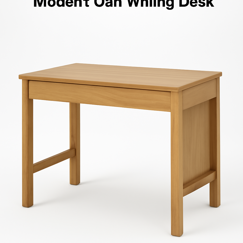 Modern Oak Writing Desk