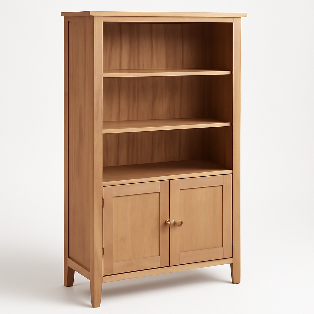 Wooden Bookshelf Cabinet
