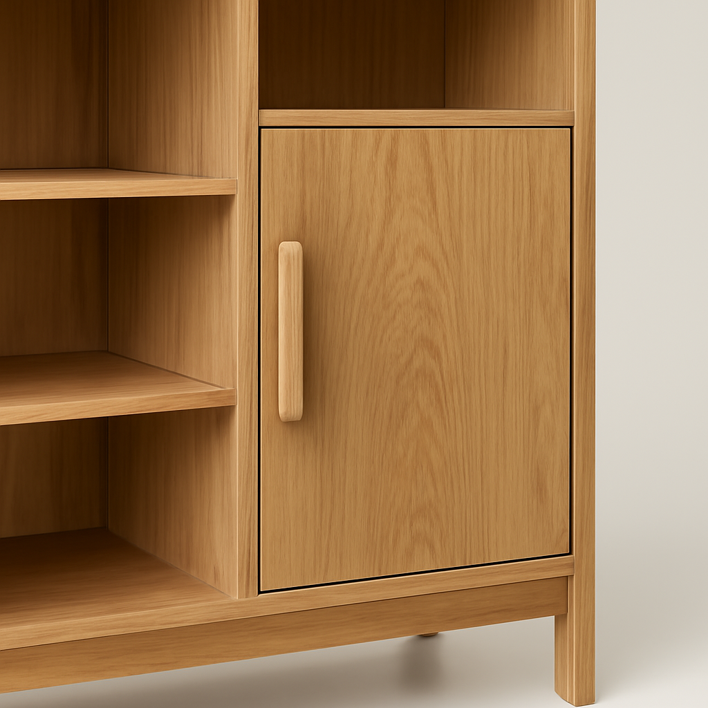 Wooden Bookshelf Cabinet alternate view