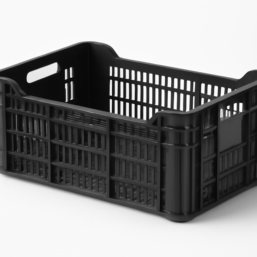 Durable Plastic Produce Storage Crate