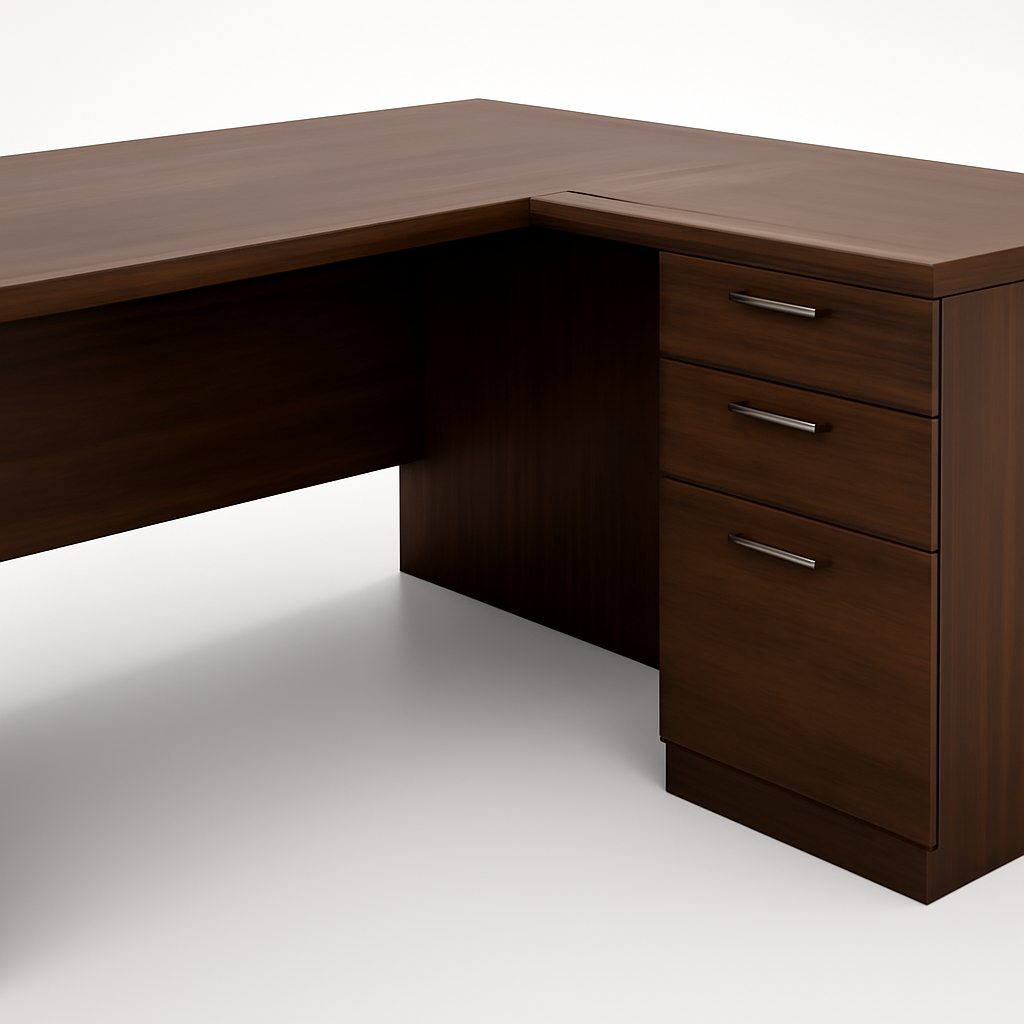 L-Shaped Executive Desk alternate view