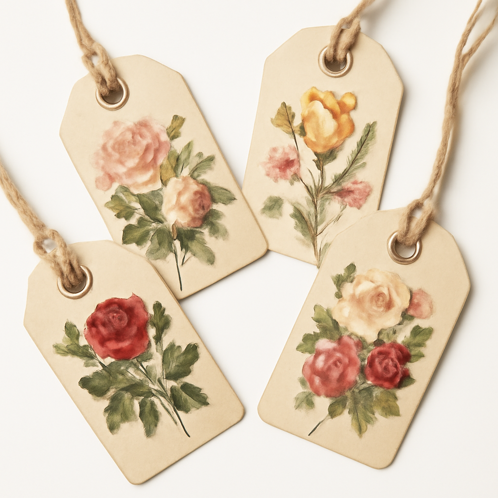 Vintage Floral Gift Tags alternate view