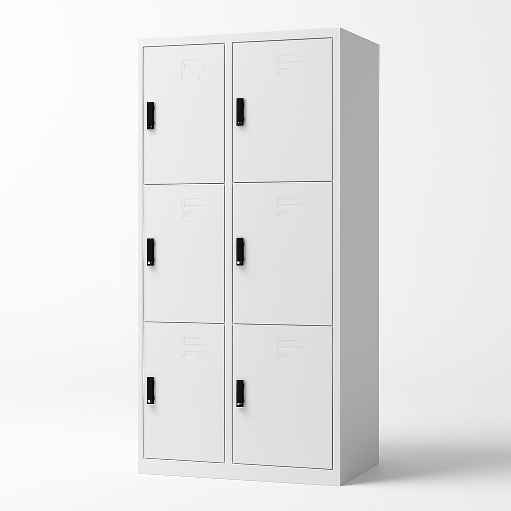Steel Locker Cabinet with 6 Compartments